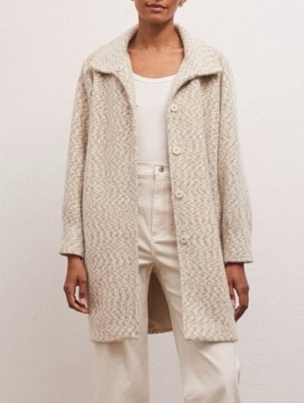 Z SUPPLY Connor Mohair Knit Coat XSmall XS